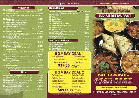 Bombay Masala Nerang - Click Find 0