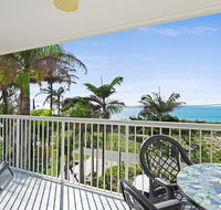 Views of Moreton Island from balcony at Beachside Haven Rickman Pde Woorim - Bridge Guide