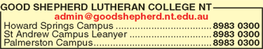 Good Shepherd Lutheran College NT - Click Find 6