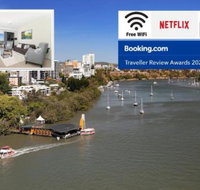 Amazing River View 3 Bedroom Apartment Brisbane CBD Netflix Fast Wifi Carpark - Bet 4u