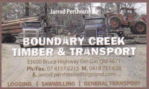 Boundary Creek Timber & Transport - DBD 0