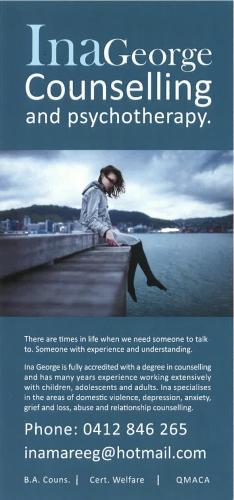 Ina George Counselling & Psychotherapy - Click Find 2