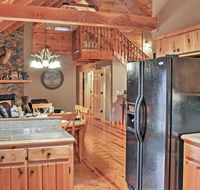 Authentic Creekside Log Cabin with Decks in Ellijay