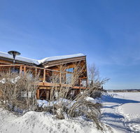 Genuine Log Cabin with Waterfront Deck and Views