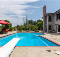 House with Hill and City Views Heated Pool and Spa Outdoor Fire Pit and Indoor Fireplace