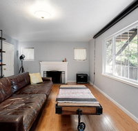 Large 1 Bedroom Apartment Home Theater Fireplace