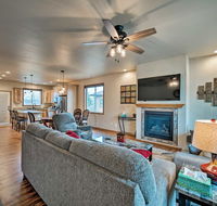 Modern Home on Golf Course with Game Room Fireplace