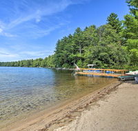Panther Pond Cabin with 200 Ft Sand Beach  Dock