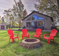 Waterfront Cabin in Detroit Lakes with DeckYard